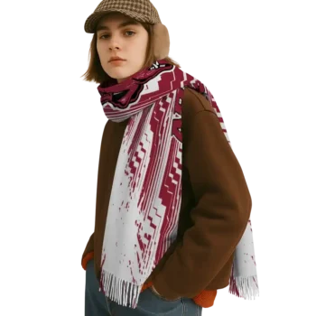 Arkansas Razorbacks Scarf - Zigzag Streak Red