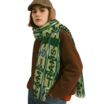 Colorado State Rams Scarf - Splatter Overlay Green