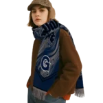 Georgetown Hoyas Scarf - Camo Texture Blue Black