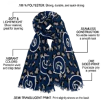 georgetown-hoyas-leopard-style-blue-scarf-best-selling.webp
