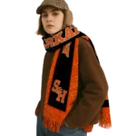 Sam Houston Bearkats Scarf - Customized Geometric Lines Orange