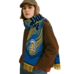 San Jose State Spartans Scarf - Camo Texture Blue Black