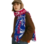 SMU Mustangs Scarf - Frog Illusion Blue